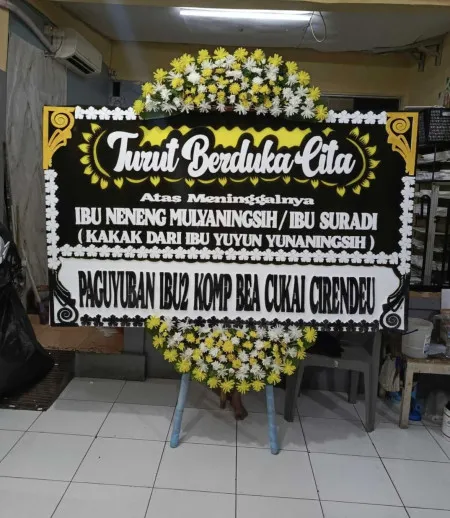 Papan Bunga Duka Duren Seribu Bojongsari